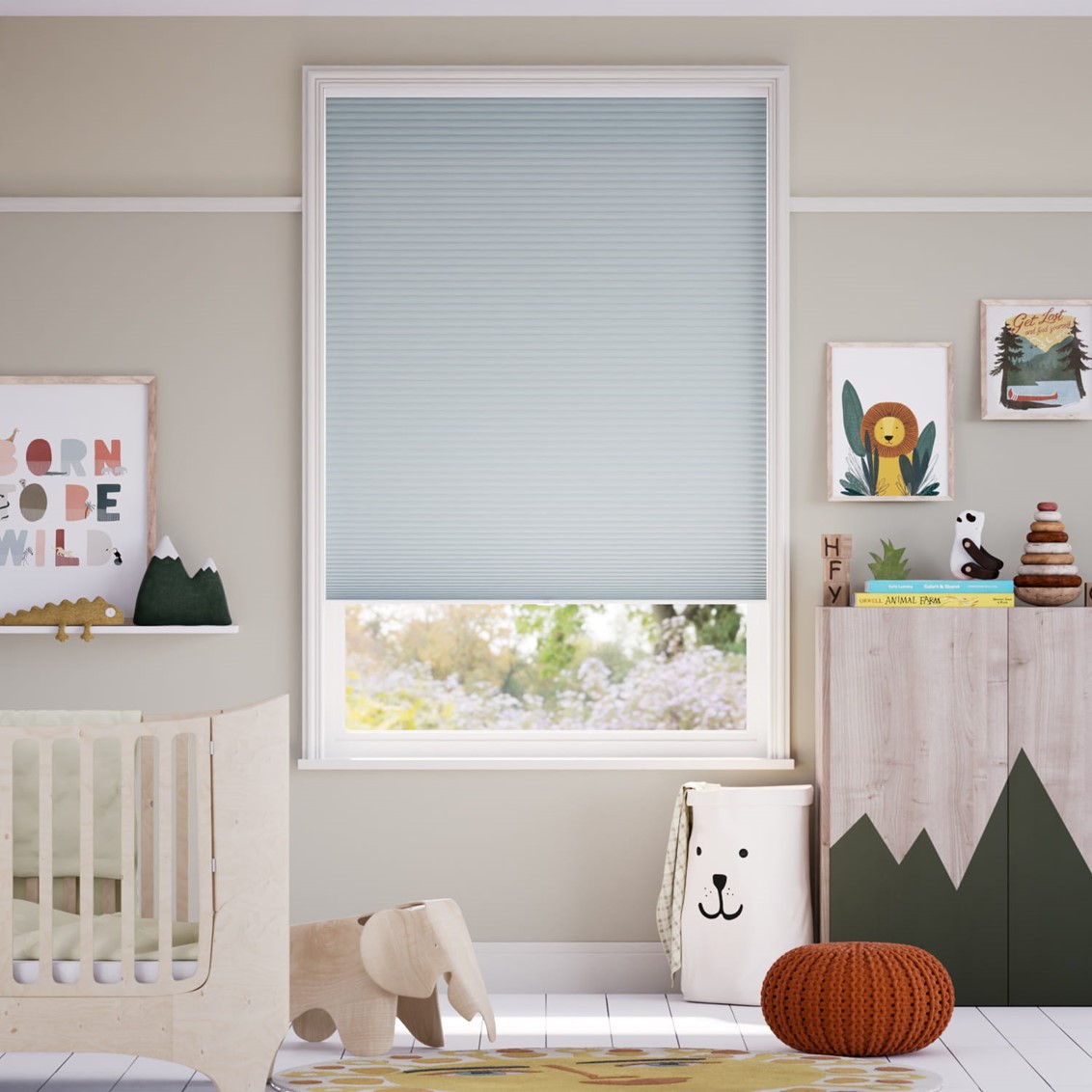 DuoShade Cordless Pastel Blue Thermal Blind