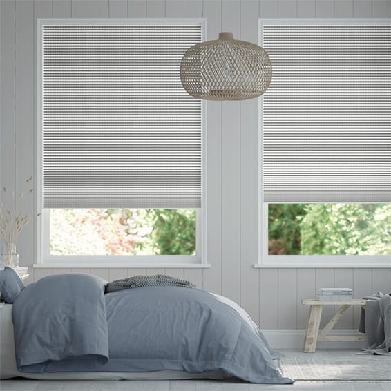 DuoShade Cordless Mosaic Cool Grey Thermal Blind