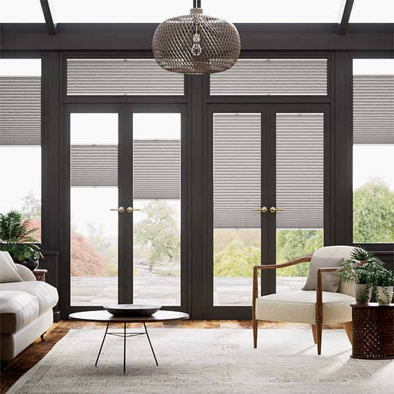 DuoShade Crackle Fog EasiFIT Thermal Conservatory Blind