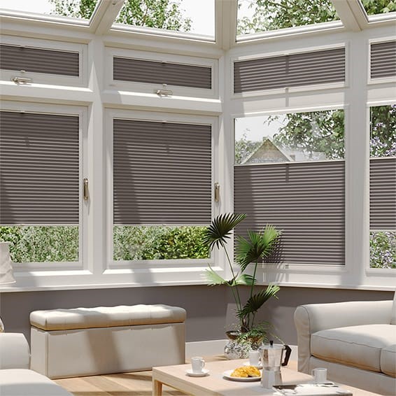 PerfectFIT DuoShade Dark Grey Thermal Conservatory Blind