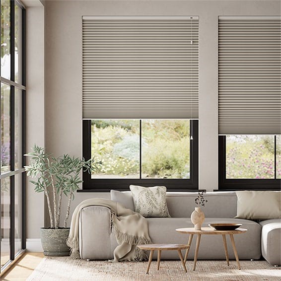 DuoShade Grain Fossil Grey Thermal Blind