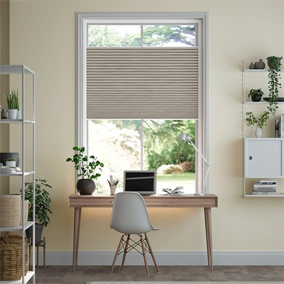 PerfectFIT DuoShade Grain Fossil Grey Thermal Blind