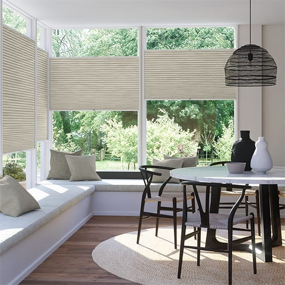 EasiFIT DuoShade Grain Parchment Thermal Conservatory Blind