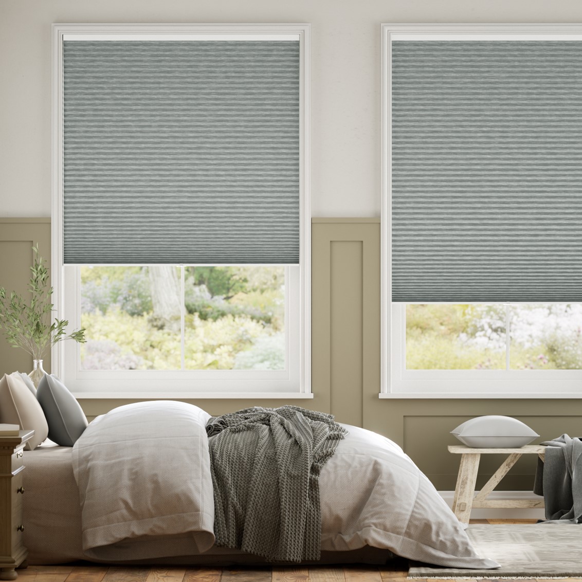 DuoShade Cordless Graphite Thermal Blind