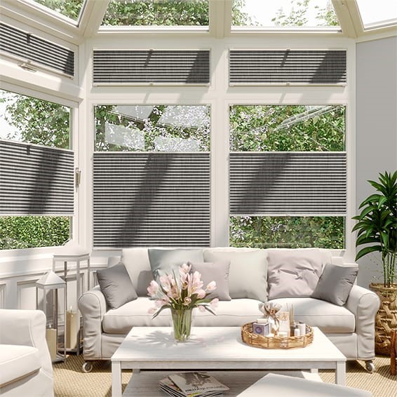 DuoShade Grey Weave EasiFIT Thermal Blind