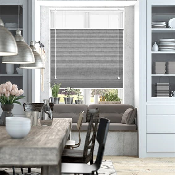 DuoShade Top Down/Bottom Up Grey Weave Thermal Blind