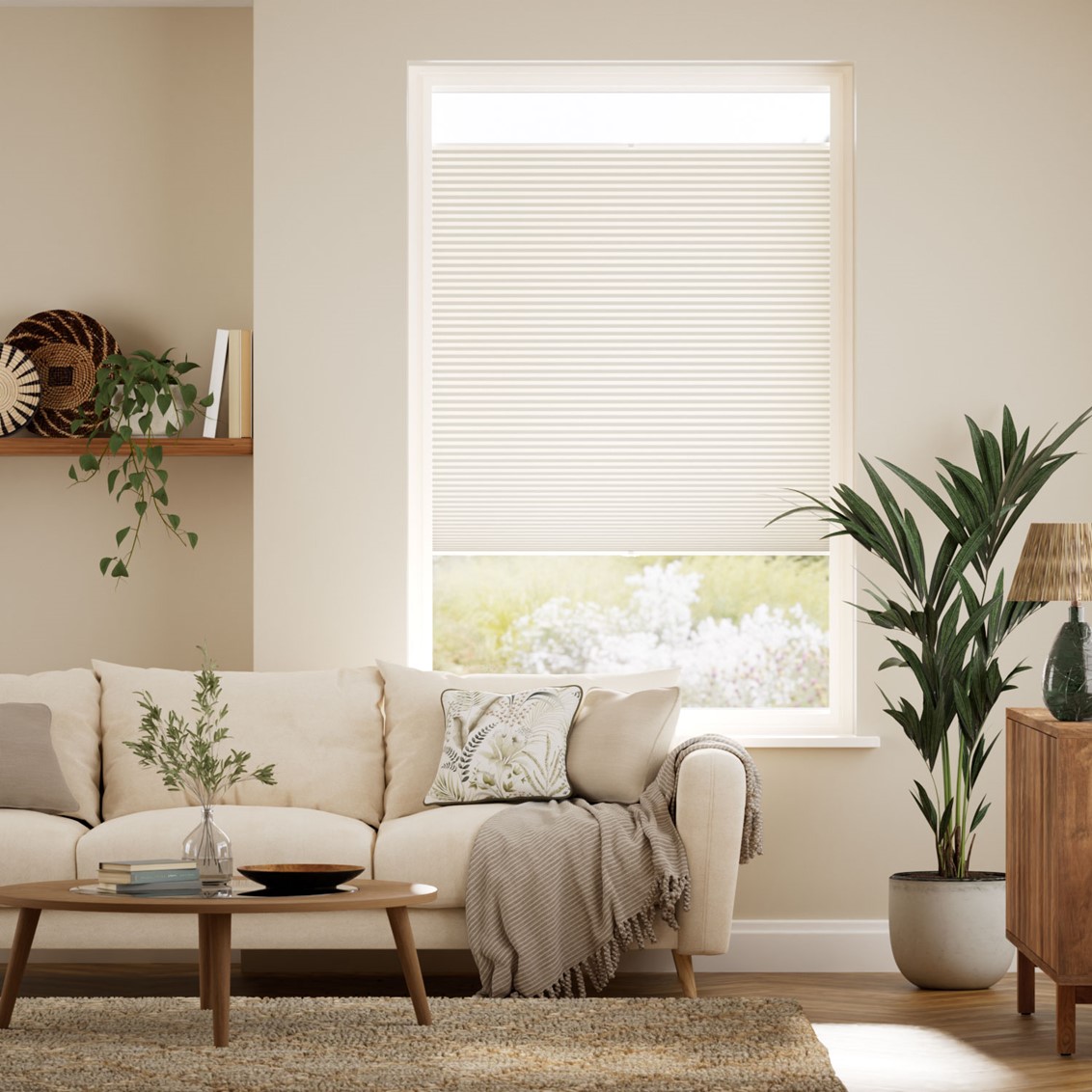 PerfectFIT DuoShade Ivory  Thermal Blind