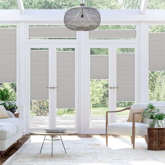 PerfectFIT DuoShade Mosaic Cool Grey Thermal Conservatory Blind