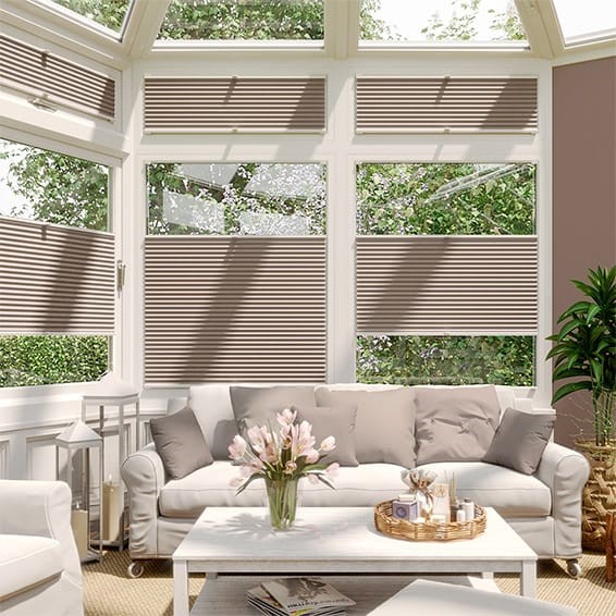 DuoShade Mushroom  EasiFIT Thermal Blind