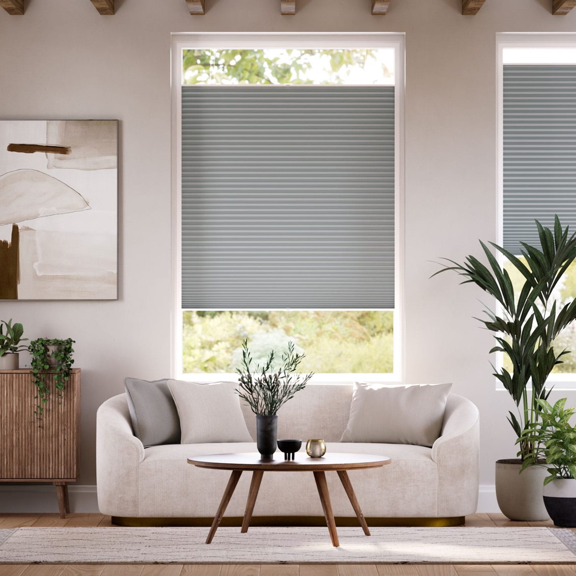 PerfectFIT DuoShade Nickel Grey Thermal Blind