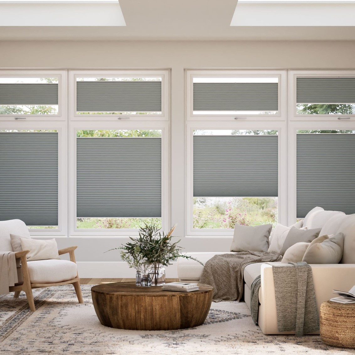 PerfectFIT DuoShade Nickel Grey Thermal Blind