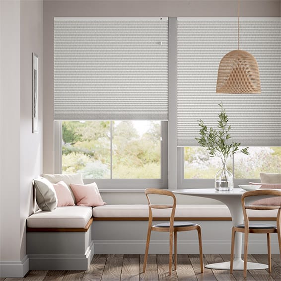 DuoShade Strie Soft Grey Thermal Blind