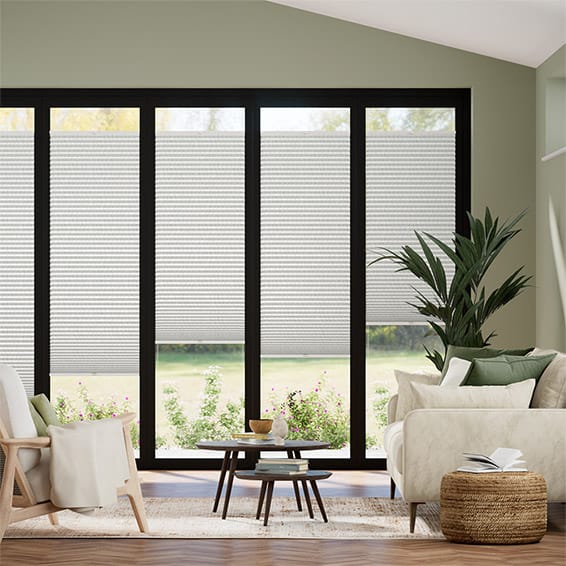 DuoShade Strie Soft Grey EasiFIT Thermal Blind
