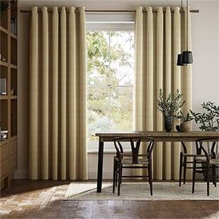 Dupioni Faux Silk Flax Curtains thumbnail image