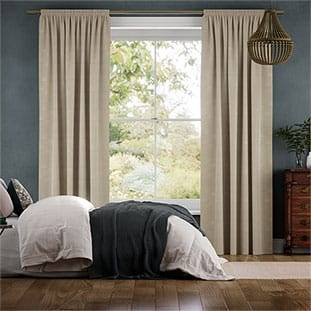 Dupioni Faux Silk Mink Curtains thumbnail image