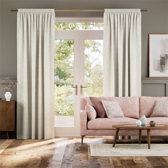 Dupioni Faux Silk Oyster Curtains