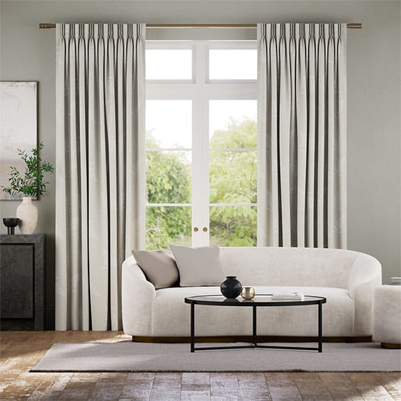 Eaton Embroidered Neutral Curtains