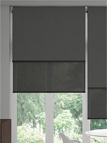 Eclipse Iron Grey & Slate Double Roller Blind thumbnail image