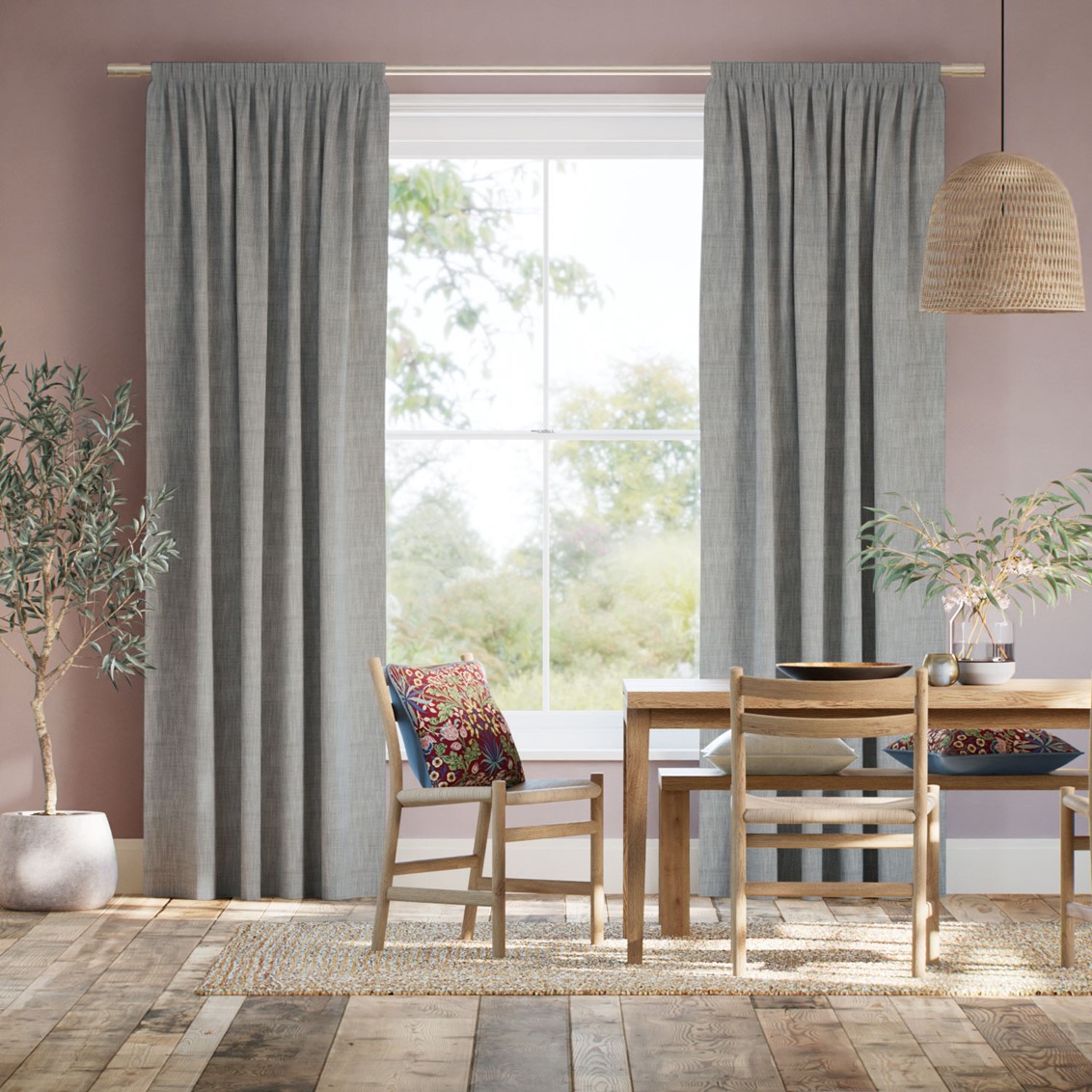 Eco-Friendly Nyah Flint Curtains