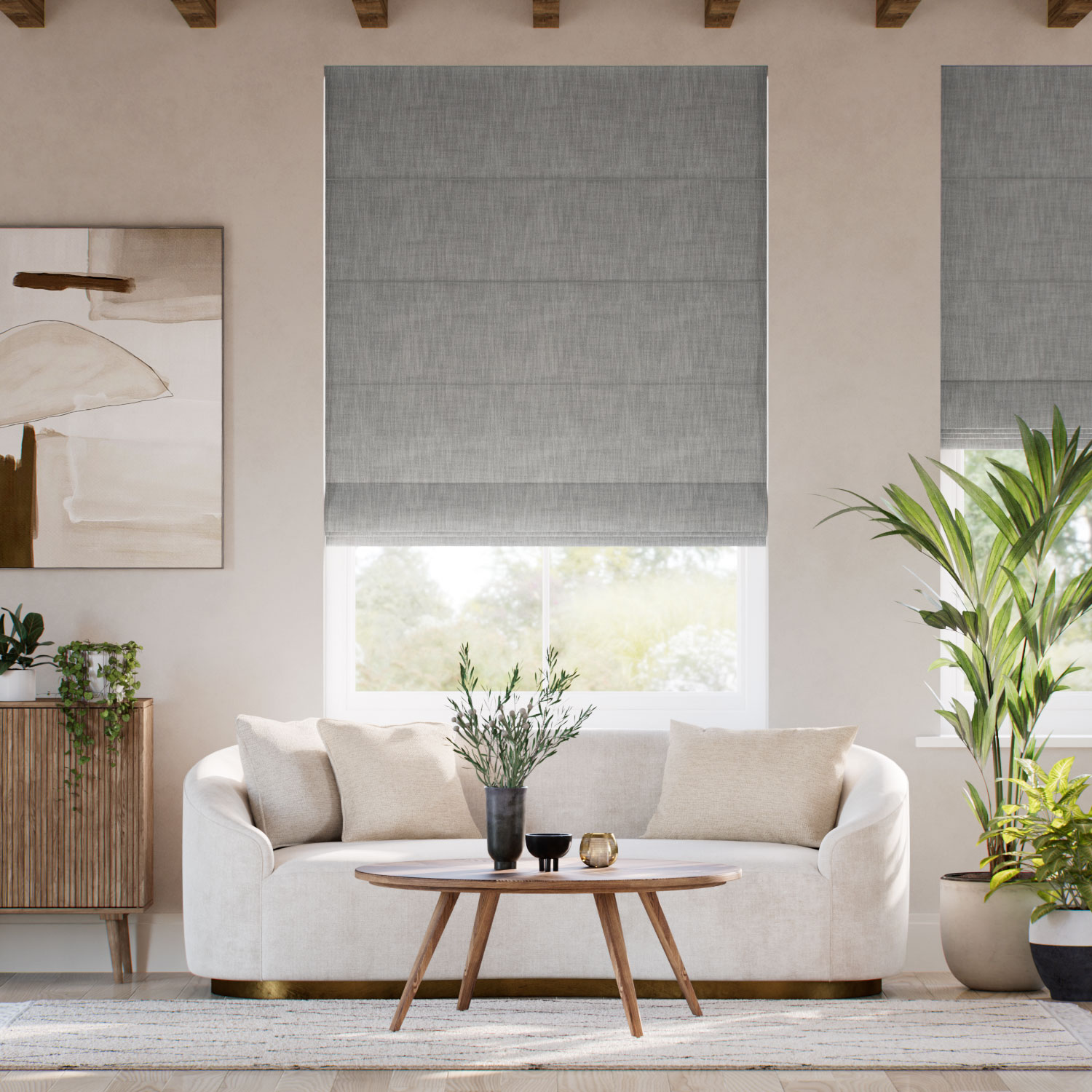 Eco-Friendly Nyah Flint Roman Blind