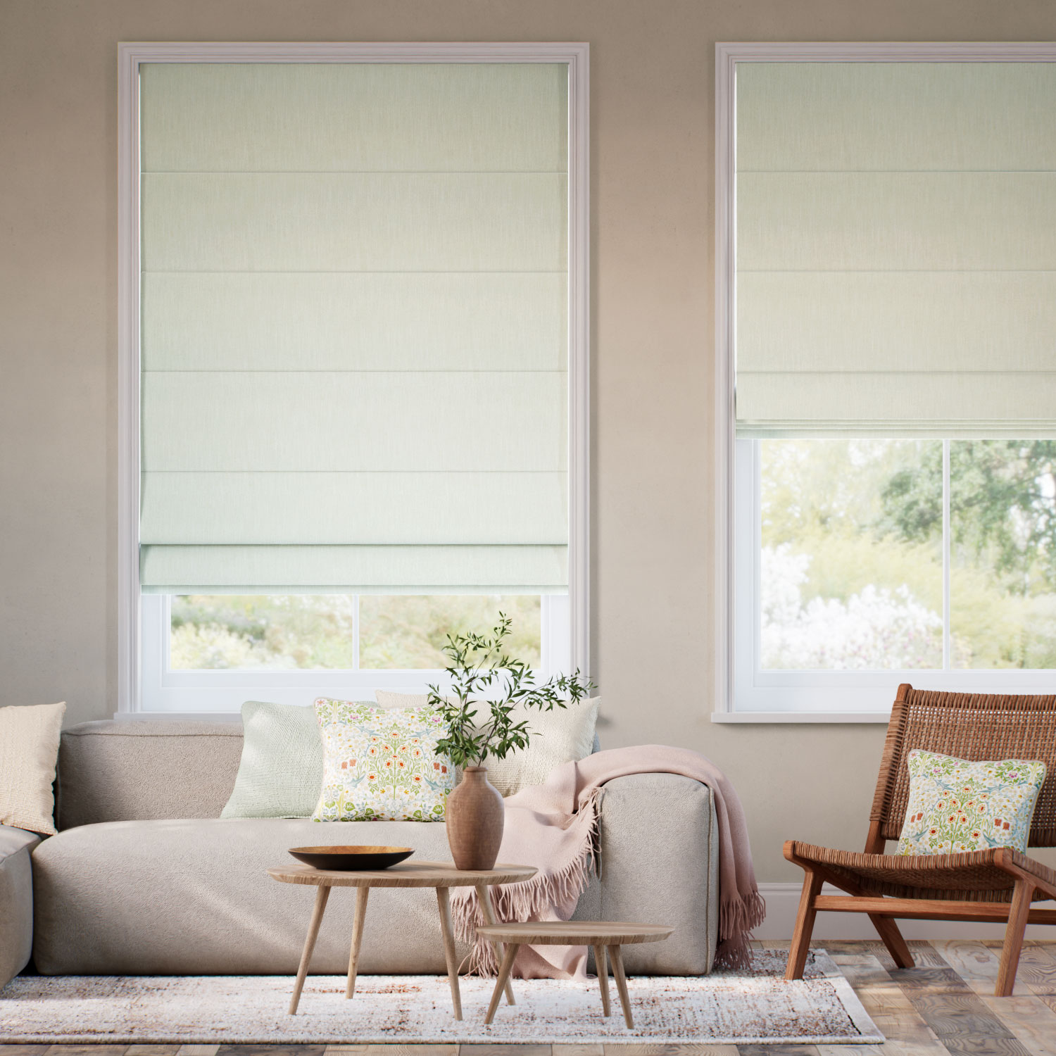 Eco-Friendly Nyah Limoncello Roman Blind