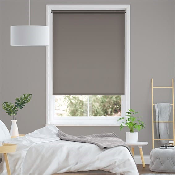 Eco-Friendly Blackout Mid Grey Roller Blind