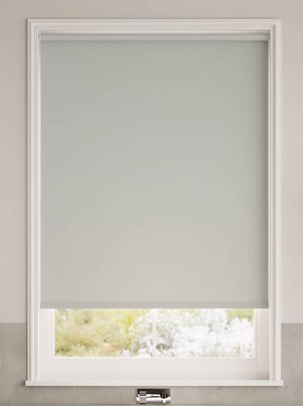 Electric Eco-Friendly Blackout Soft Grey Roller Blind thumbnail image