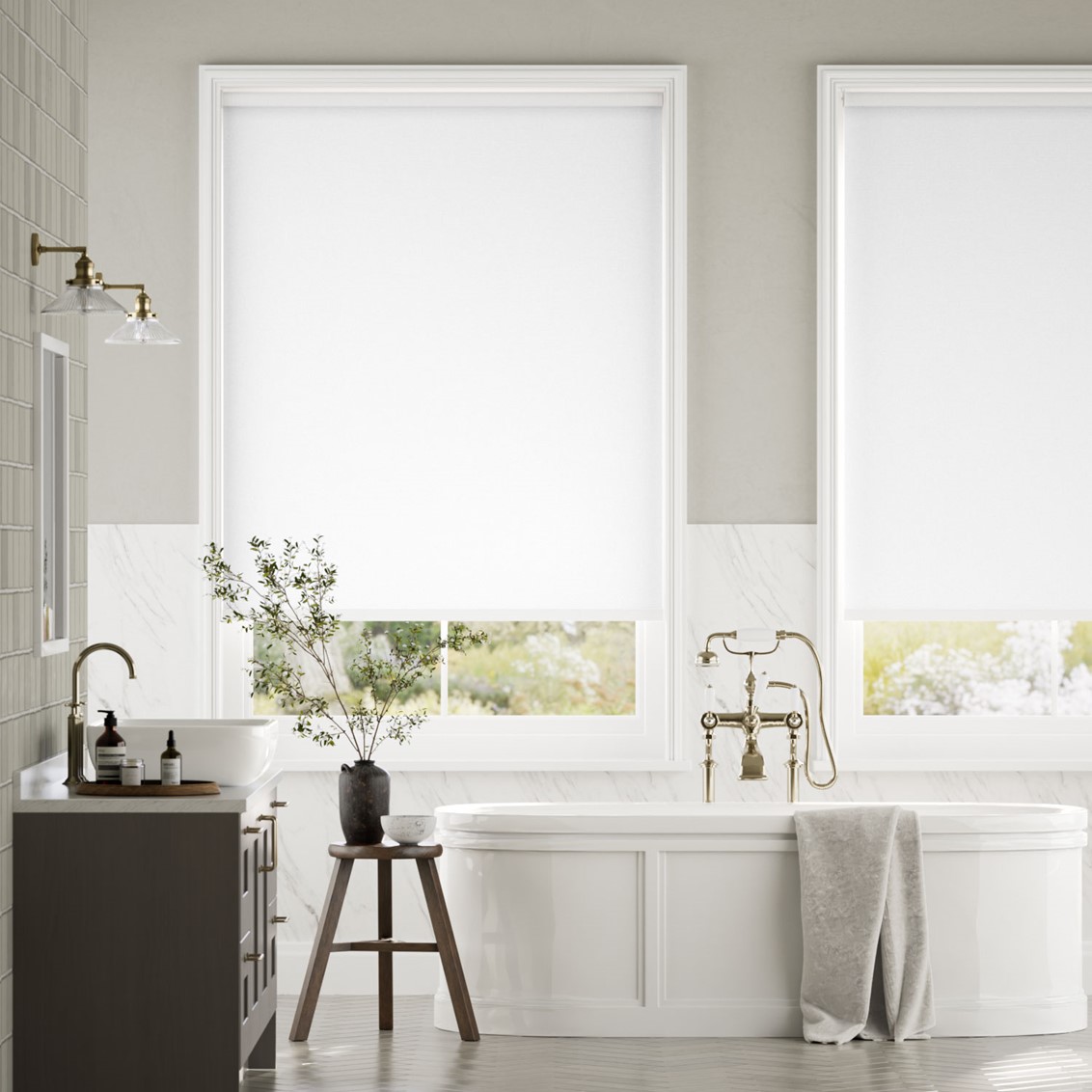 Eco-Friendly Blackout Soft White Roller Blind