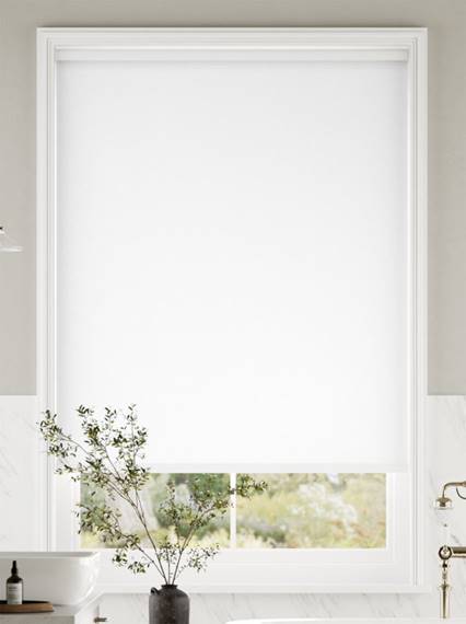 Electric Eco-Friendly Blackout Soft White Roller Blind thumbnail image