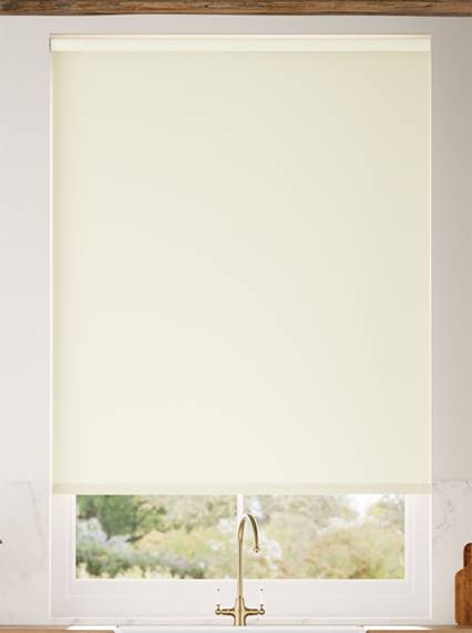 Eco-Friendly Blackout Vanilla Roller Blind thumbnail image