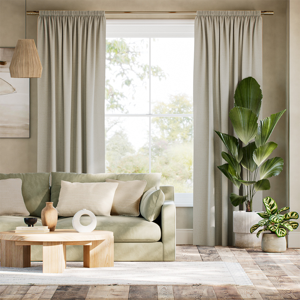 Eco-Friendly Caro Neutral Curtains thumbnail image