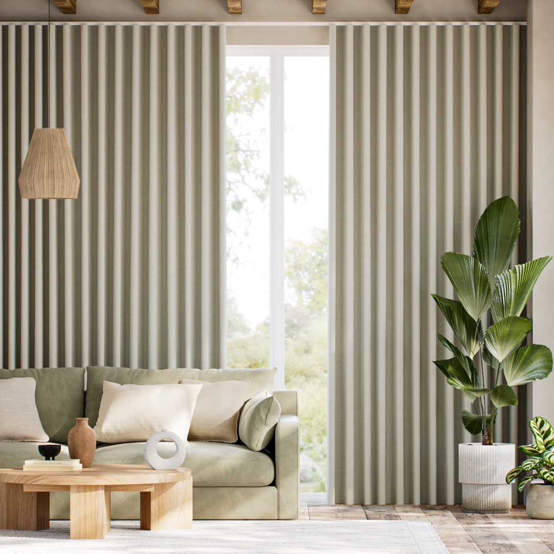 Eco-Friendly Caro Neutral Curtains