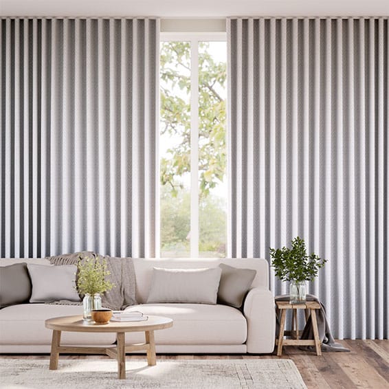 Eco-Friendly Chevron Stripe Dove Curtains