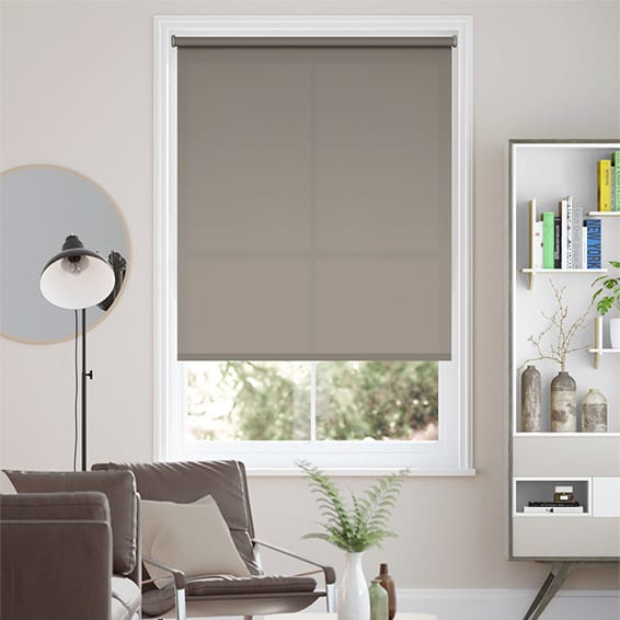 Eco-Friendly Dimout Grey Wash Roller Blind