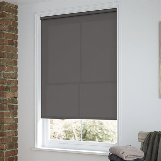 Eco-Friendly Dimout Iron Grey Roller Blind