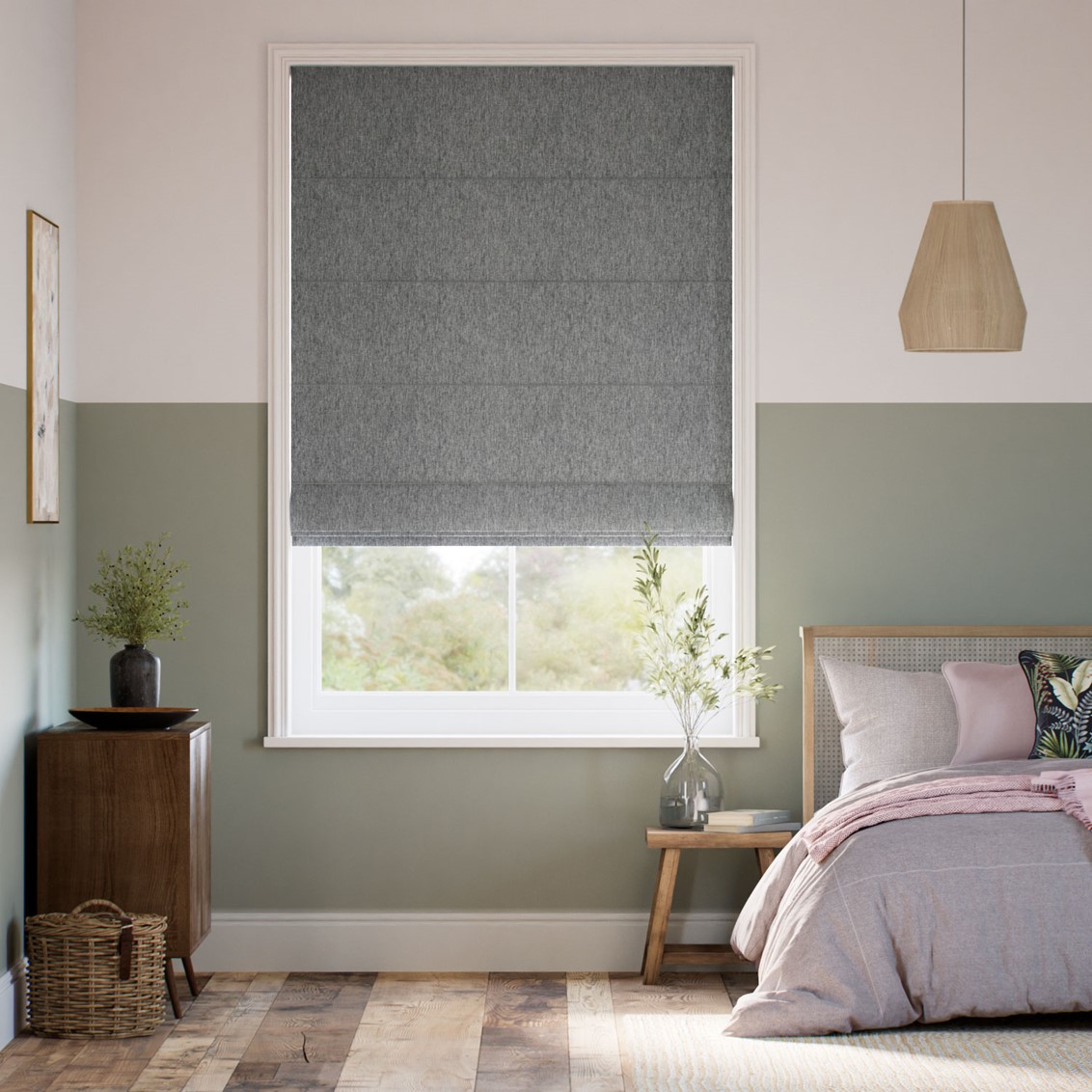 Isabella Cinder Grey Roman Blind