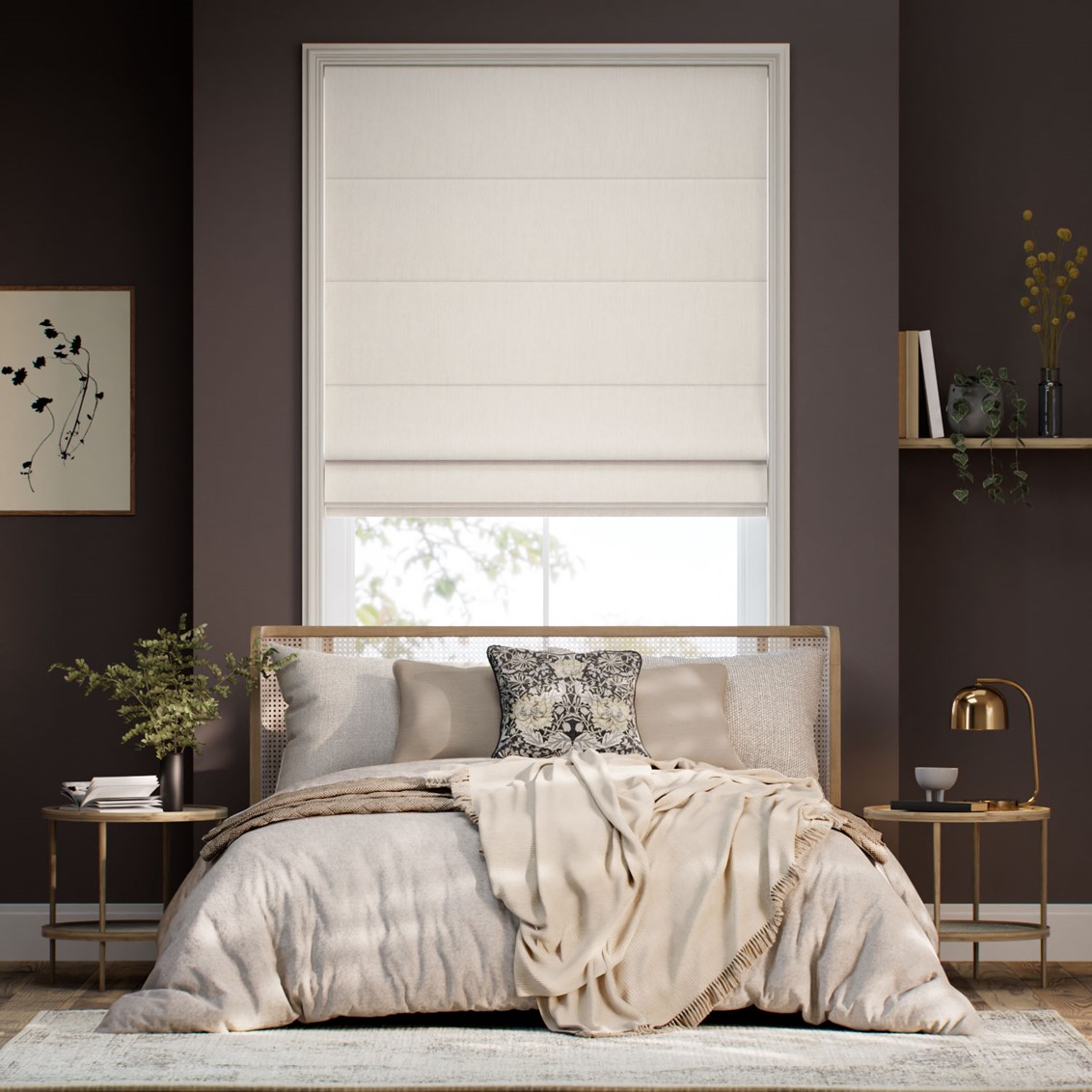 Isabella Porcelain Roman Blind