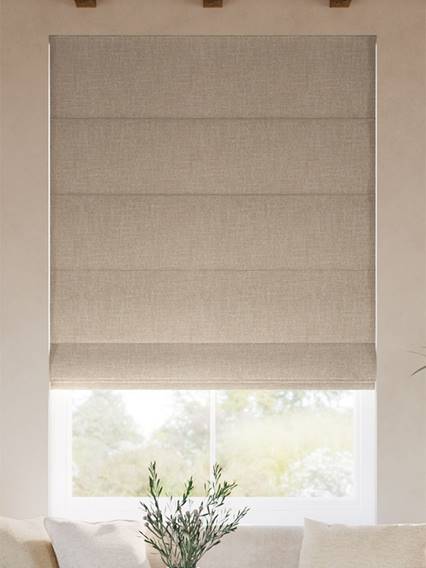 Lydia Almond Roman Blind thumbnail image