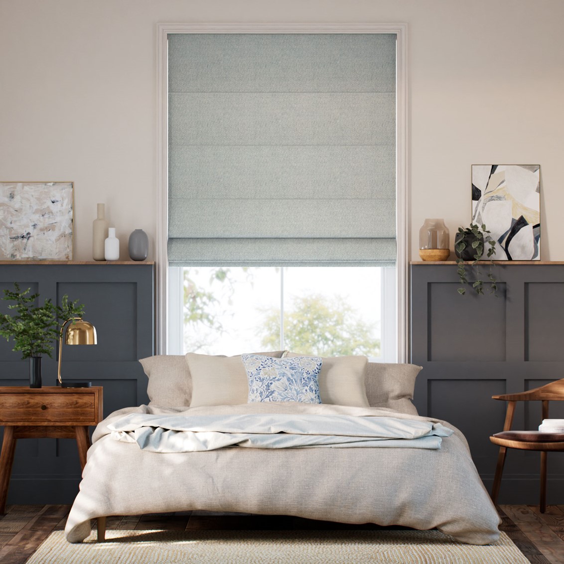 Lydia Ocean Roman Blind