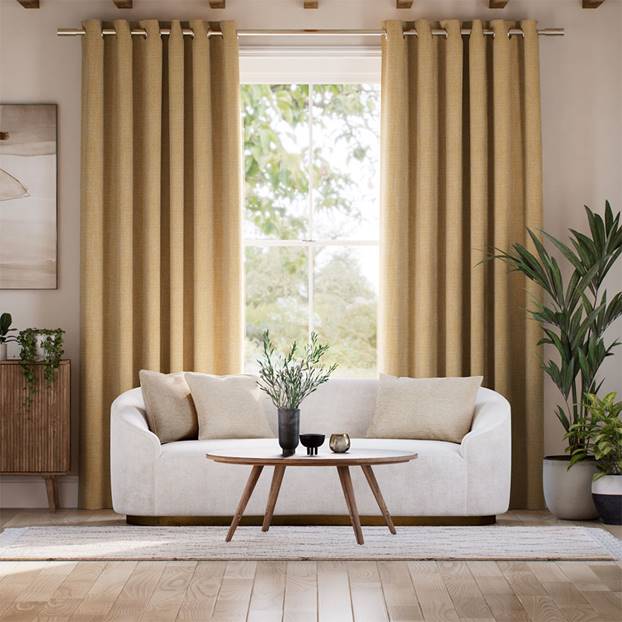 Lydia Ochre Curtains thumbnail image