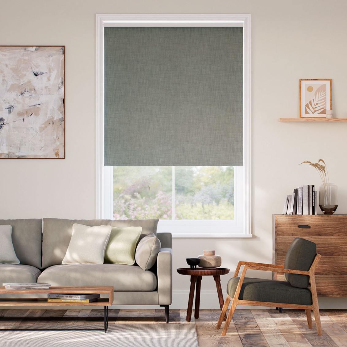 Choices Eco-Friendly Riley Dolphin Grey Roller Blind