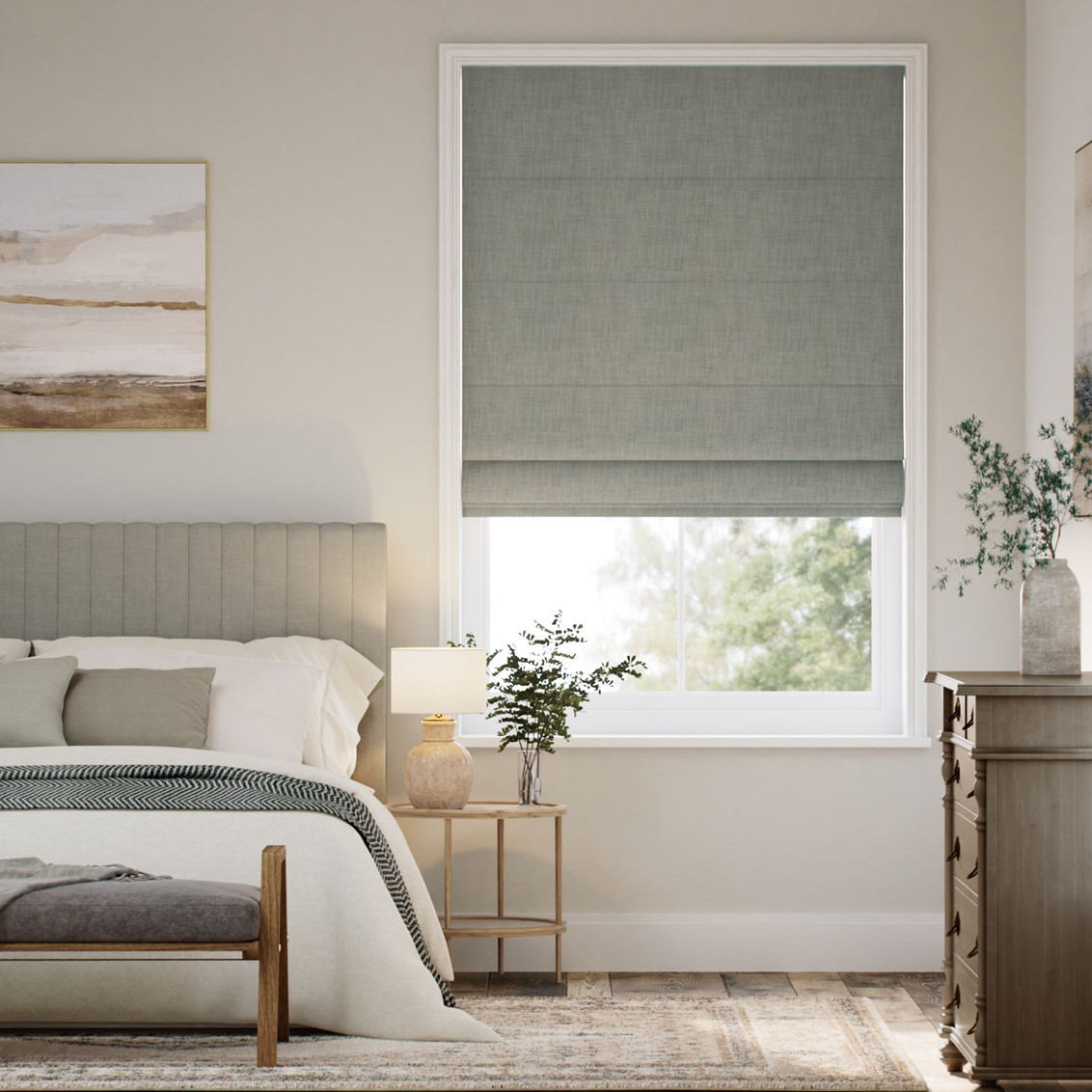 Eco-Friendly Riley Dolphin Grey Roman Blind