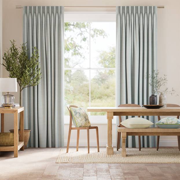 Eco-Friendly Riley Glacier Blue Curtains thumbnail image