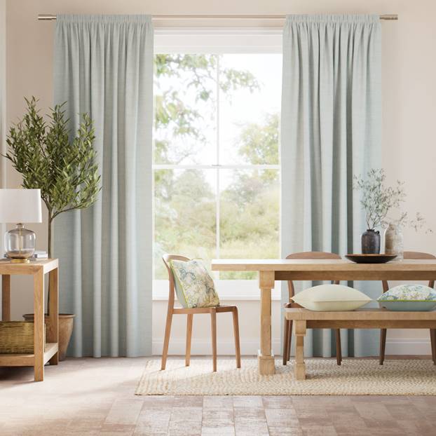 Eco-Friendly Riley Glacier Blue Curtains thumbnail image