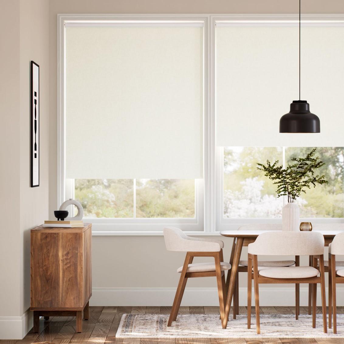 Choices Eco-Friendly Riley Natural White Roller Blind