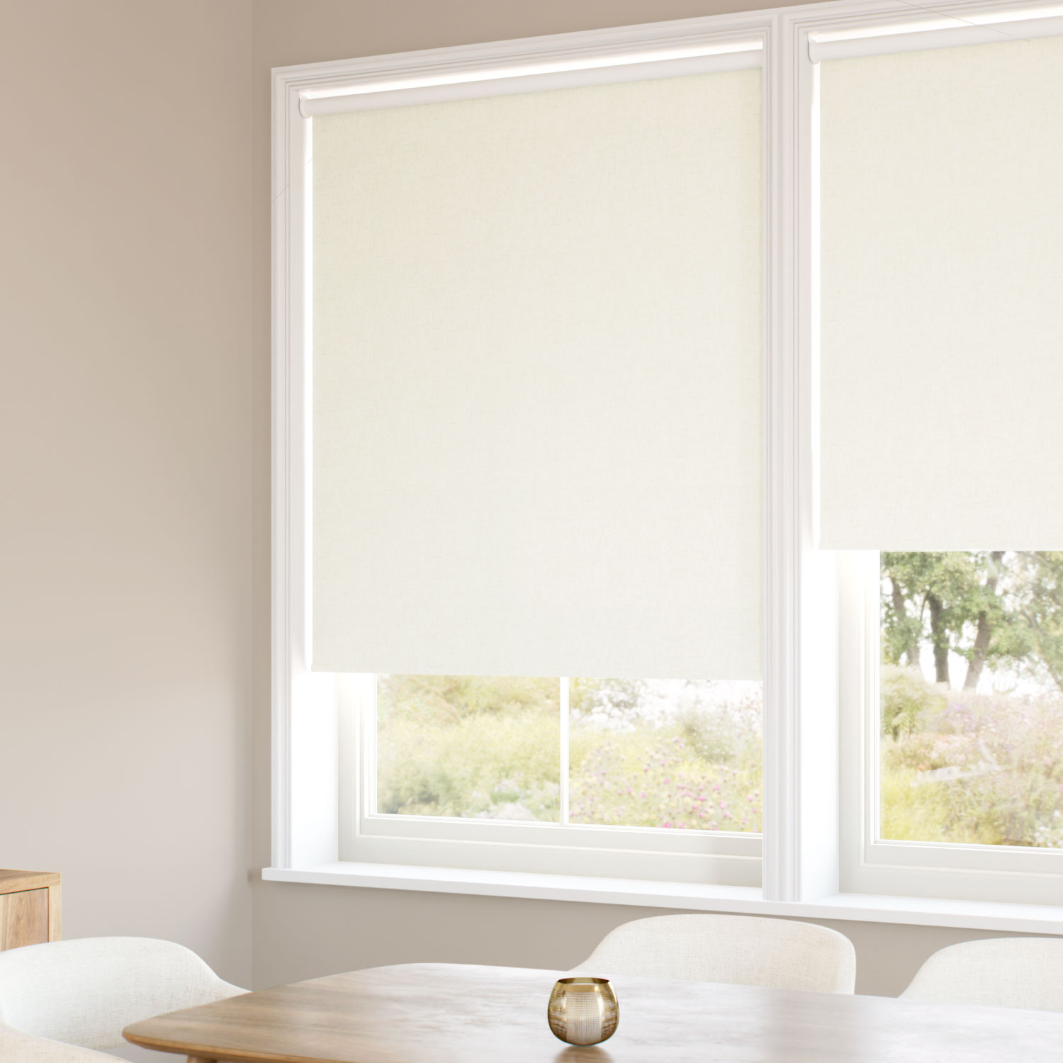 Twist2Go Choices Eco-Friendly Riley Natural White Roller Blind