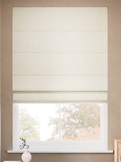 Eco-Friendly Riley Natural White Roman Blind thumbnail image