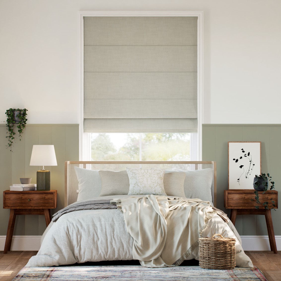 Eco-Friendly Riley Oyster Grey Roman Blind