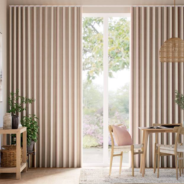 Taylor Berry Stripe Curtains thumbnail image