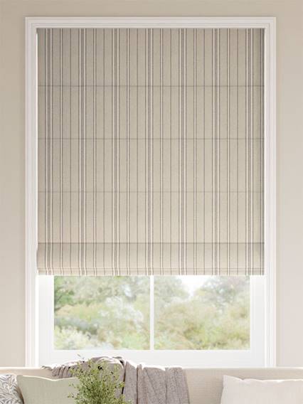 Taylor Latte Stripe Roman Blind thumbnail image